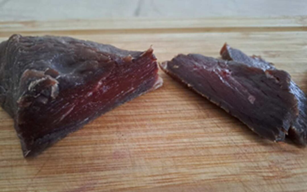 Viande cuite au sel