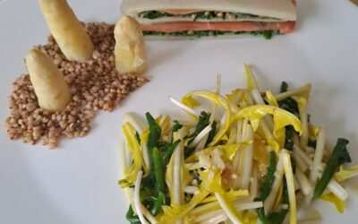 Mille feuilles d’asperge d’Alsace à l’ouest