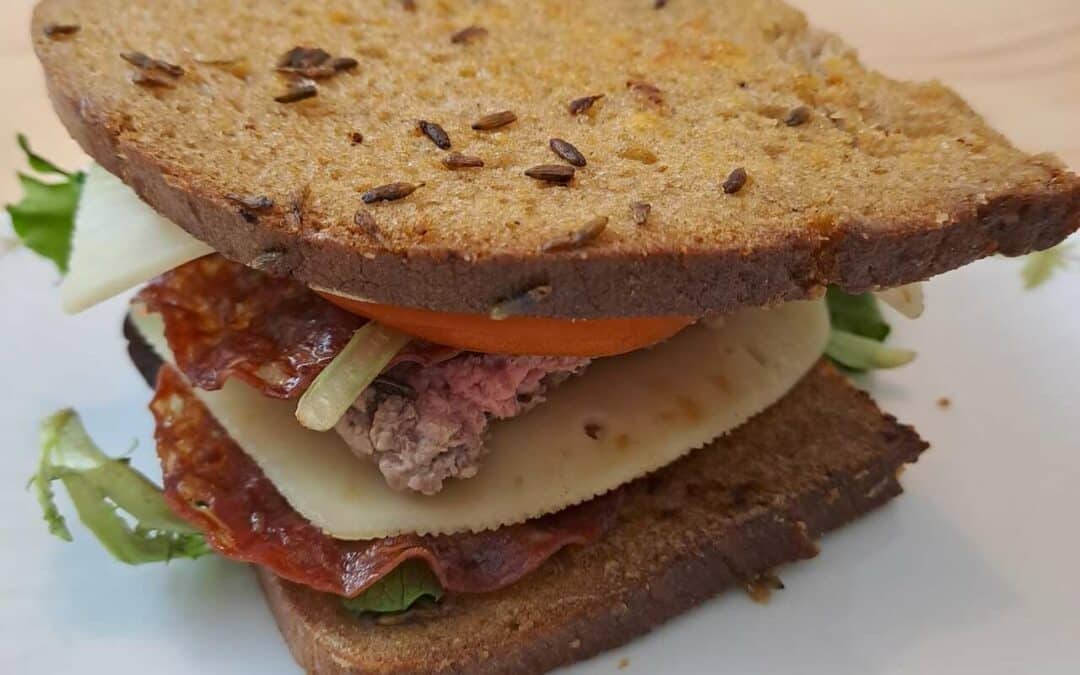 Le burger perdu au soleil