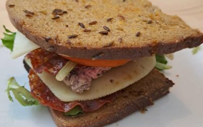 Le burger perdu au soleil