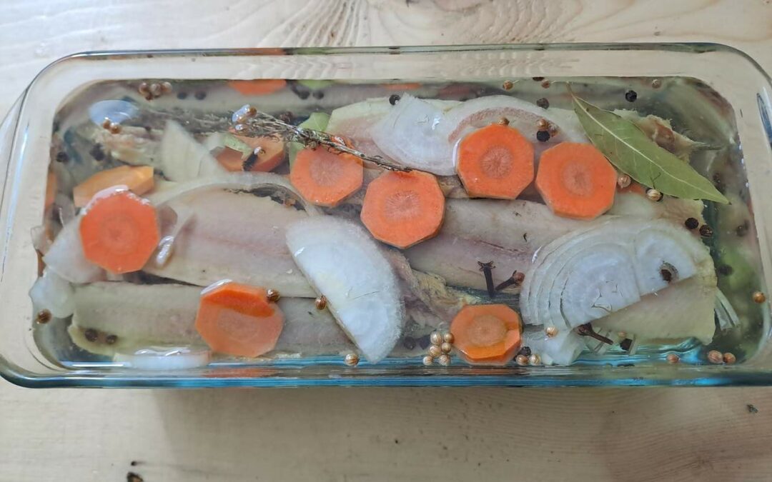 Harengs marinés à l’huile