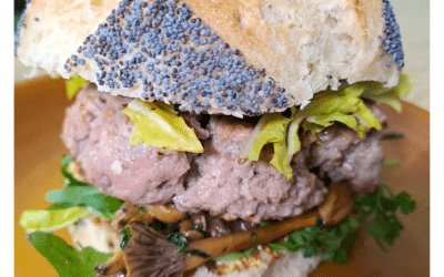 Burger aux champignons (Chanterelles)